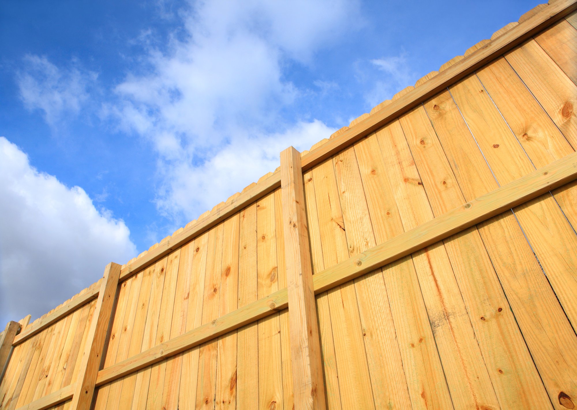 residential wood fence